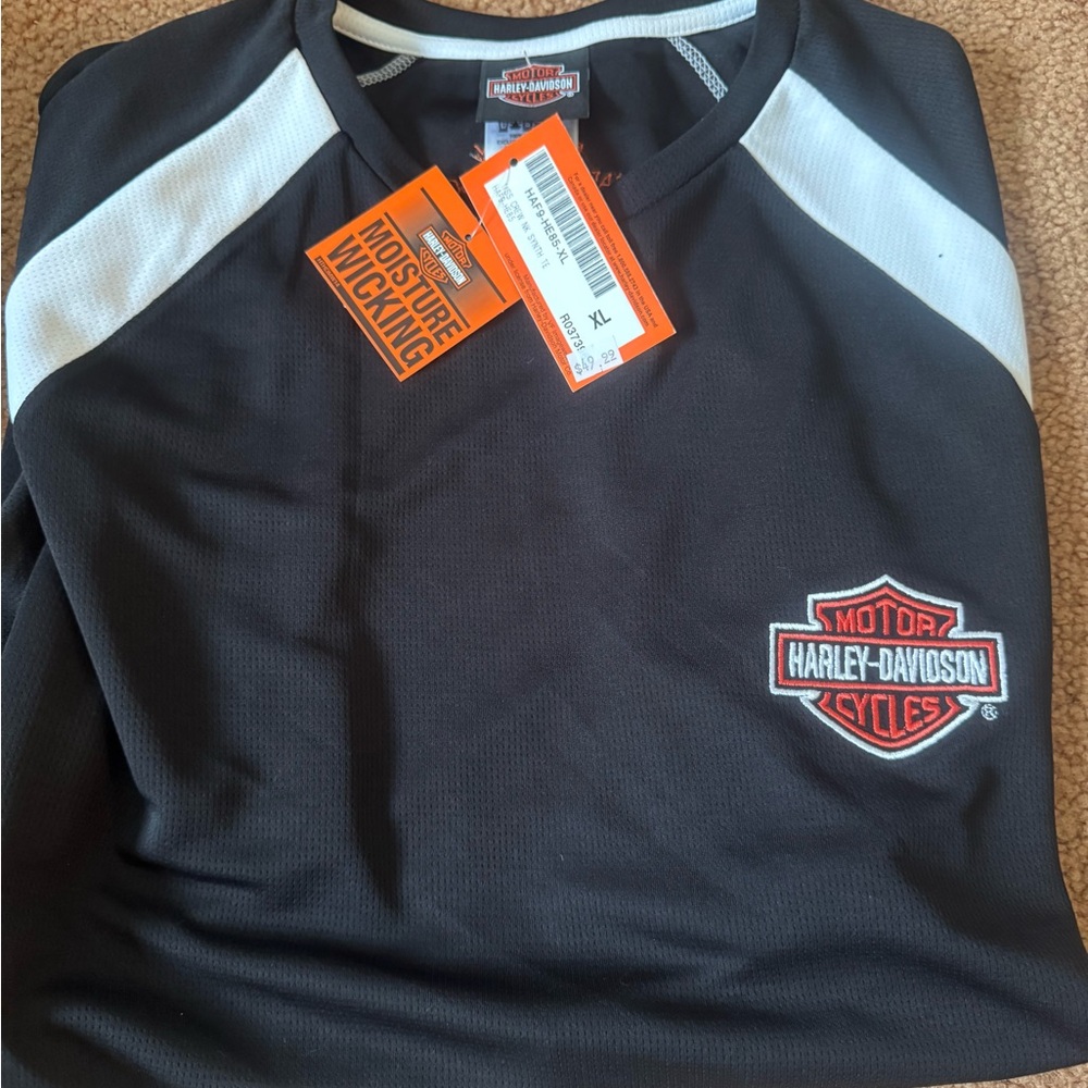 Harley-Davidson Black Moisture-Wicking Tee